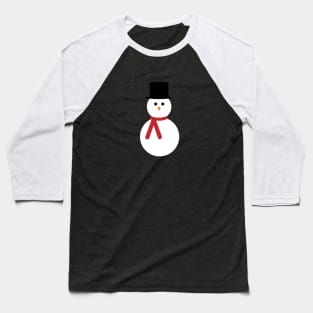 Snowman Vector Baseball T-Shirt